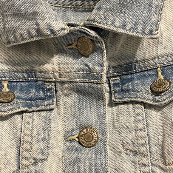 Old Navy Sleeveless Jean DIY Cropped Vest Size XS Light Blue Pre-owned - Picture 3 of 6